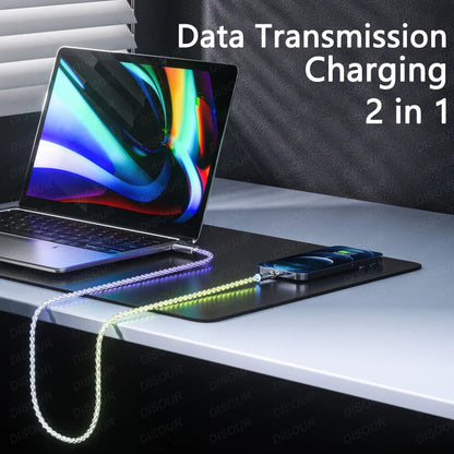 120W Colourful Fast Charging Cable